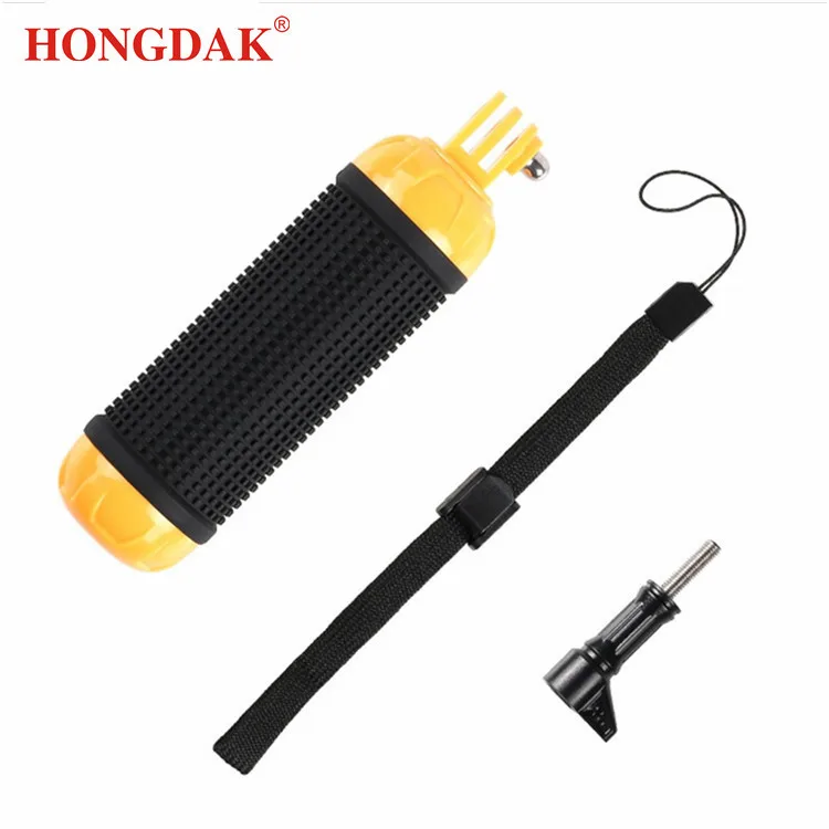 

Professional Bobber Floaty Grip with Screw and Lanyard for Go pro Camera for GoPro Hero 6/5/4/3/3+/3/2/1, Yellow + black