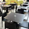 Debo simple HPL design restaurant dining table and chairs cafe furniture wholesale