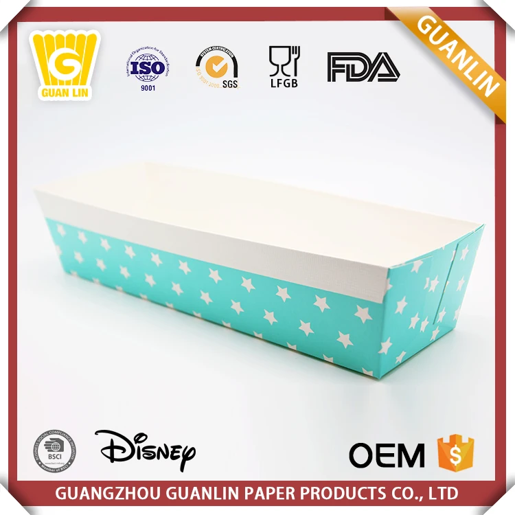 
Wholesale Price Different Color Style Rectangle C1S Art Paper Corrugated Paper Loaf Pan 