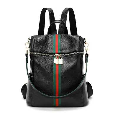 

2020 China Market Bag High Quality PU Leather Colorful Strap Waterproof Backpack Casual PU Women Backpack