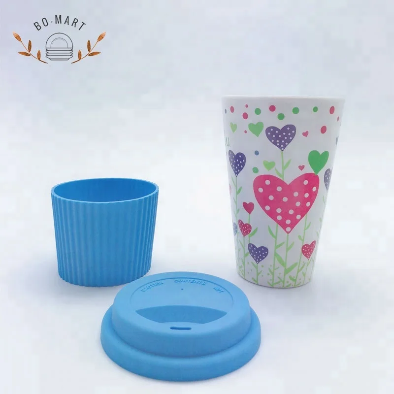 
Customized Natural Eco-Friendly Bamboo Fiber Coffee Cup 