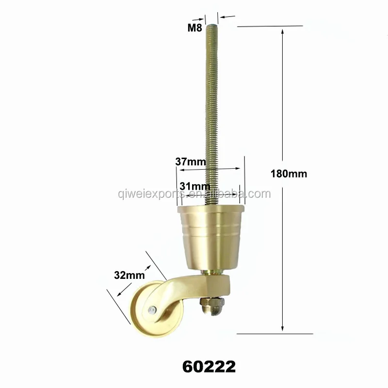 60222 brass caster