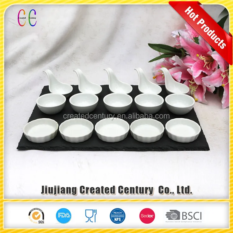 
Hotsale restaurant hotel used unique Acrylic Buffet Tapas Food Serving Set for tableware 