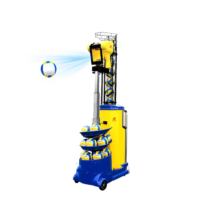 

SIBOASI made in China High technology volleyball shooting training machine for sale 6638, Yellow&blue