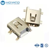 Short solder A2 type mini USB male connector with housing