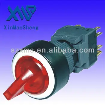 Light Selector Waterproof Switch 2 Step Selector Switch 16mm