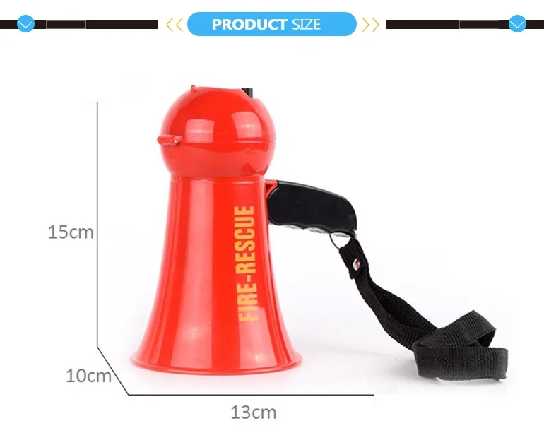 Fire rescue mini plastic toy megaphone for kids.jpg