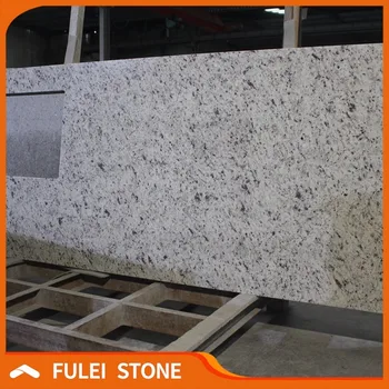 Top Quality Cheap Prefab Brazil White Rose Granite Kitchen