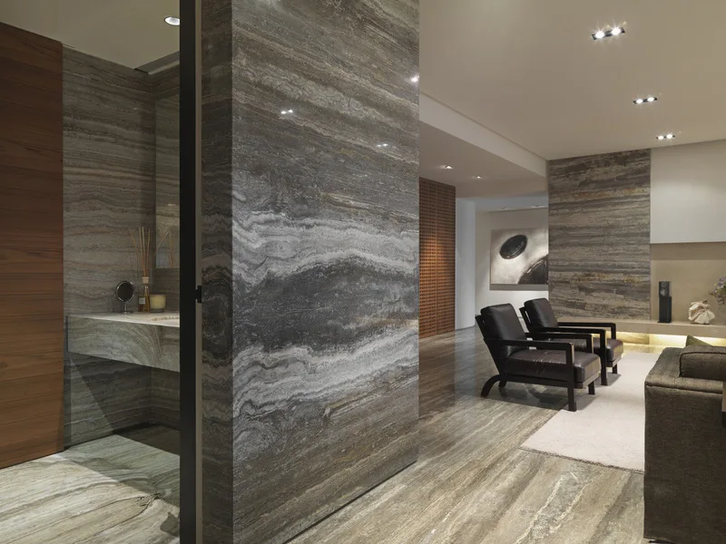Luxury Interior Decoration Dark Silver Travertine For Your Home - Buy ...