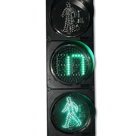 Pedestrian Digital Countdown Timer Led Traffic Signal Light For Safety