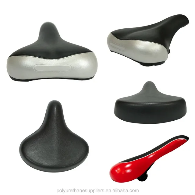 custom logo polyurethane padded bicycle seat bike saddle