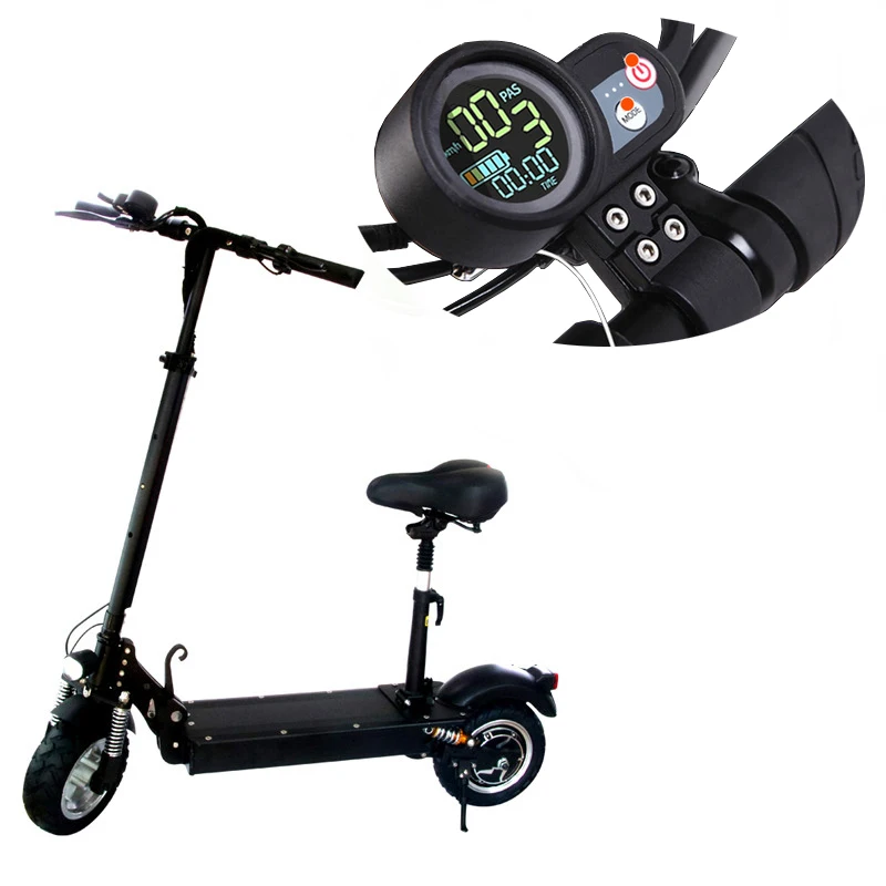 

Foldable electric motorcycle scooter with seat electric scooter 2000w, Black