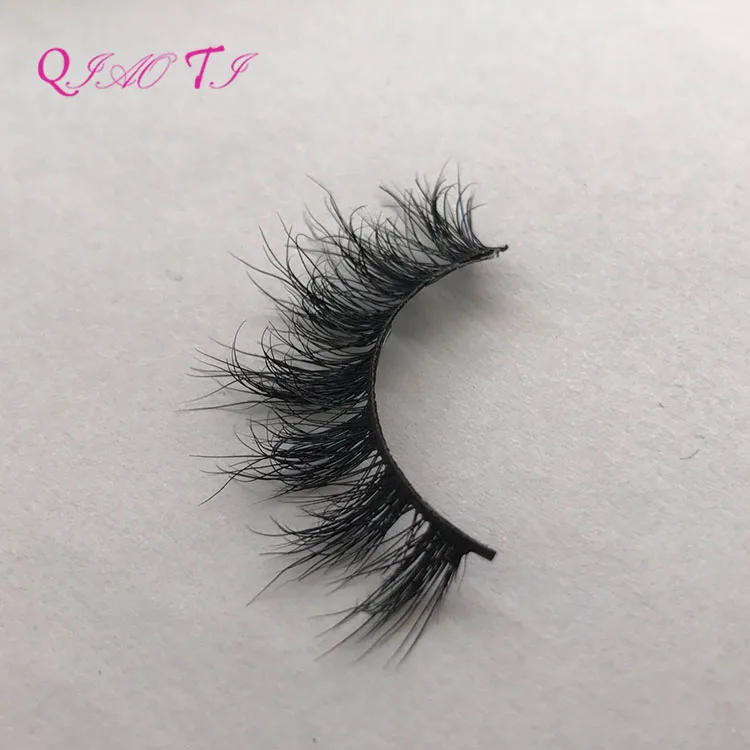 

Custom brand Soft Natural 3D Mink Lashes, Private Label Mink Eyelashes, Black or as customer's request