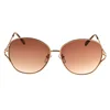 Excellent oem polarized custom printed elegant sunglasses summer gold girls sunglasses