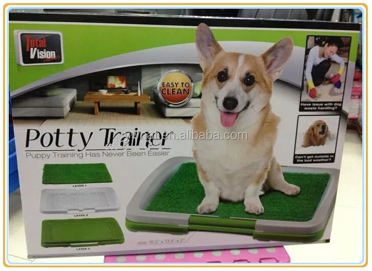 Mediumsized Plastic Pet Toilet Indoor Dogs Toilet With Pillar For Male