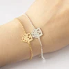 Stainless Steel Origami Night Owl Crescent Moon Metal Charms Bracelet Bangle Cuff Gift Items