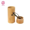 luxury wooden cylinder sunglass case box round bamboo sunglass packaging