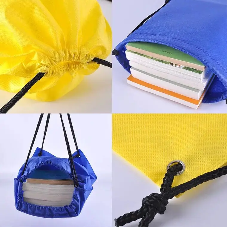 

Colorful promotional carry bag Non Woven drawstring backpack bolsas reutilizables, Can be customized