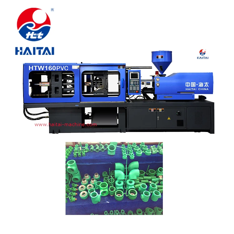 Htw160 Pvc Haitai Screw Speed 180 Rpm Pvc Pipe Fittings Injection