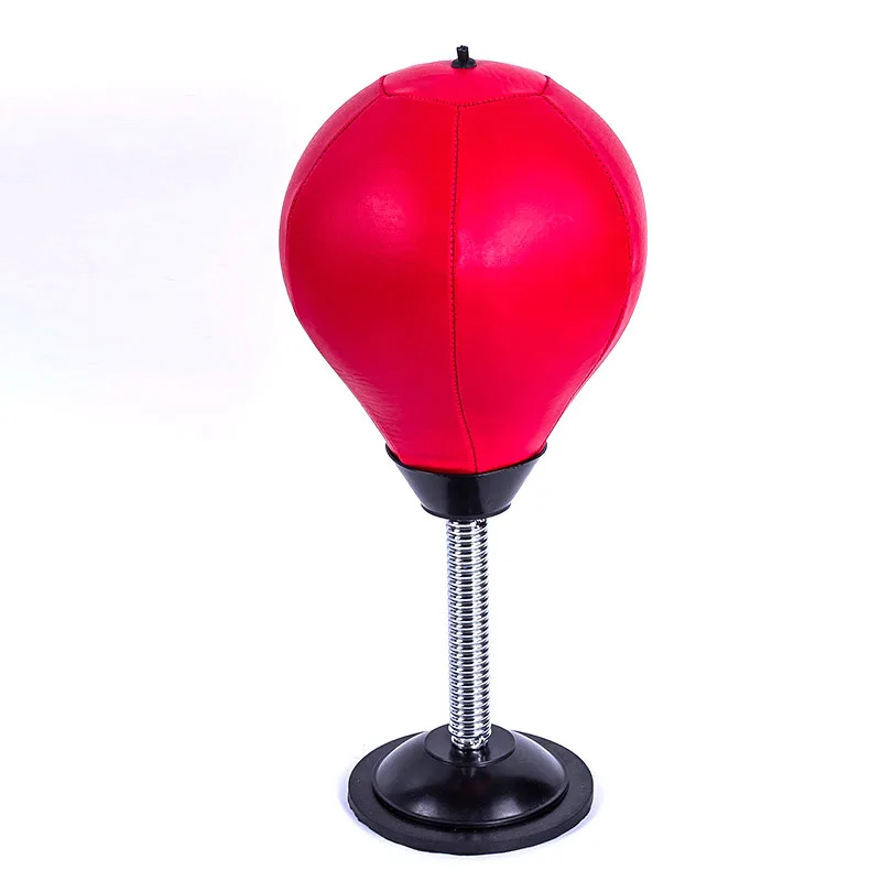 

New Style Mini Desktop Kick Boxing Punching Punch Ball Bag For Stress Relief Desk Toy, Red, black, black+red, blue+white, or customized