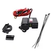 Motorcycle 3.1A Dual USB Charger Socket with Female Cigarette Lighter Adapter+ON-OFF Switch 1.5M Cable 15A Fuse