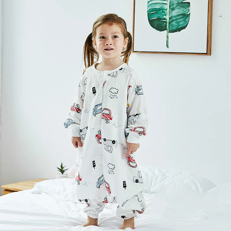 

MuslinTree brearthable 100% cotton kids baby sleeping bag for summer