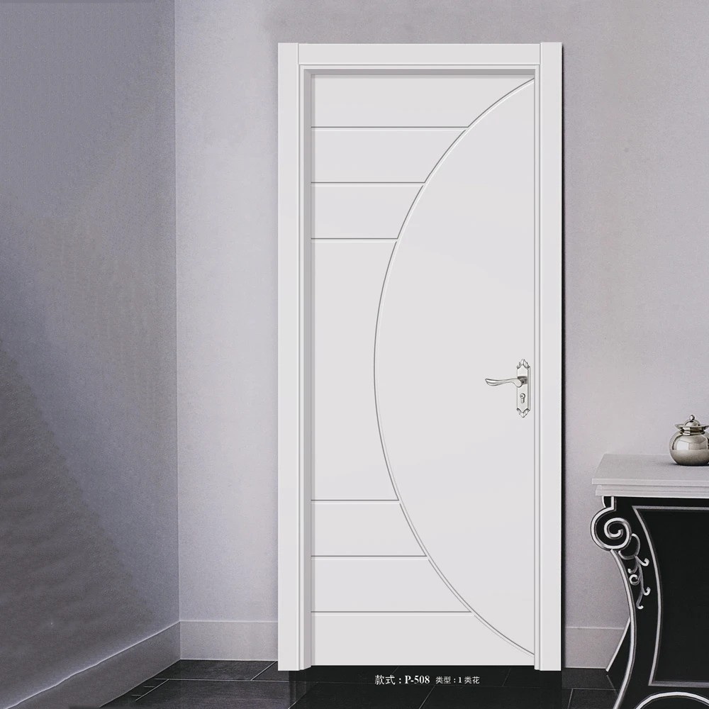 Peint blanc en bois chambre conception de la porte hdf stratifié ...