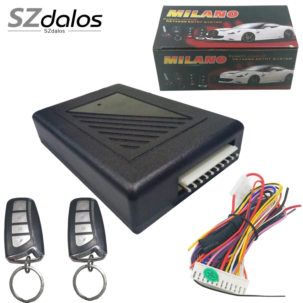 Top Keyless Entry System With 2 Flip Key Alarm Remotes/ Auto Trunk