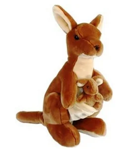 plush kangaroo with removable baby