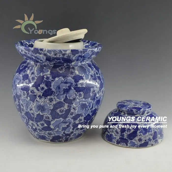 Chinese Blue And White Ceramic Pickle Jar Buy Pickle Jar,Large Pickle
