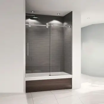 Frameless Bathroom Shower Sliding Bathtub Glass Door Kd8013bt Buy Small Shower Doors Corner Tub Glass Shower Doors Bathtub Shower Door Product On