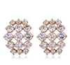 24164 Gold Plated Jewelry Supplies Sterling Silver Cubic Zirconia Earrings