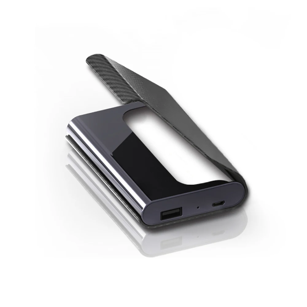 

Aluminium card wallet credit card holder 4000Mah power bank for mobile phones devices, N/a