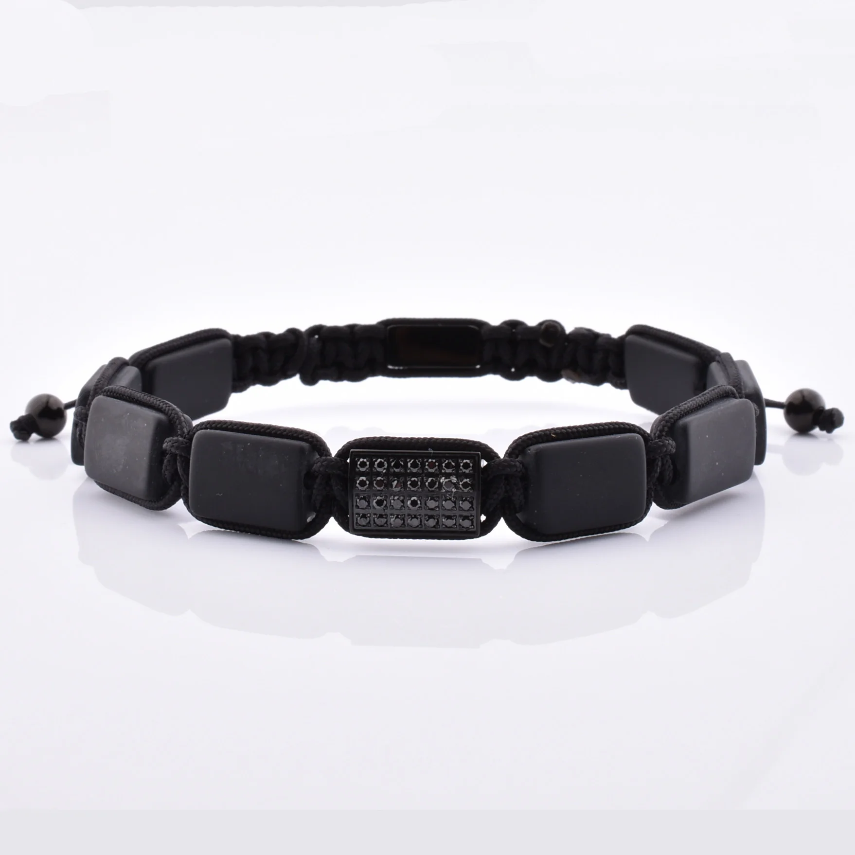 

Luxury Design High Quality Macrame Jewelry Braided Gemstone Bead Bracelet