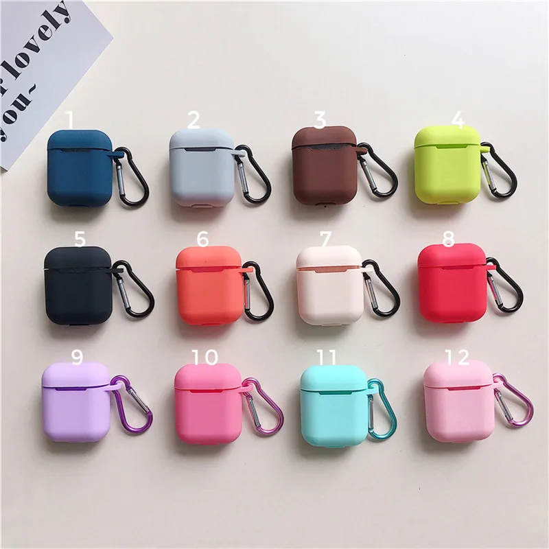 

Hook anti-lost for airpods Wireless Headset Silicone Mini Storage Case for earphone with packaging protect ear cup sleeve with, As the following photos