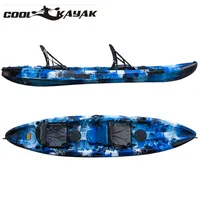 

plastic kayak for 2 or 3 person fishing rowing boat and cheap made in China recreational kayak hot for sale-OCEANUS 2.0