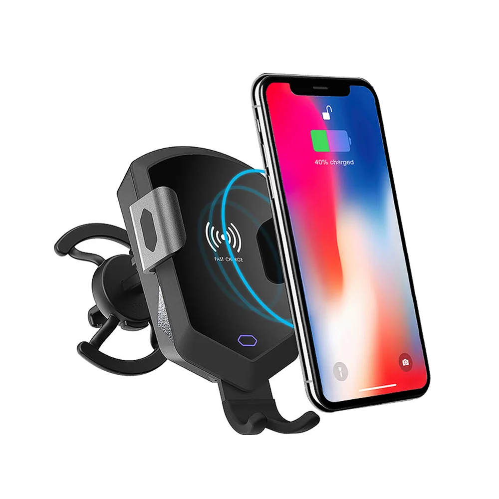 

Epark Wireless Charger Car Mount Holder,10W Qi Fast Charging Intelligent Sensing Control Smart Car Mount Cell Phone Holder