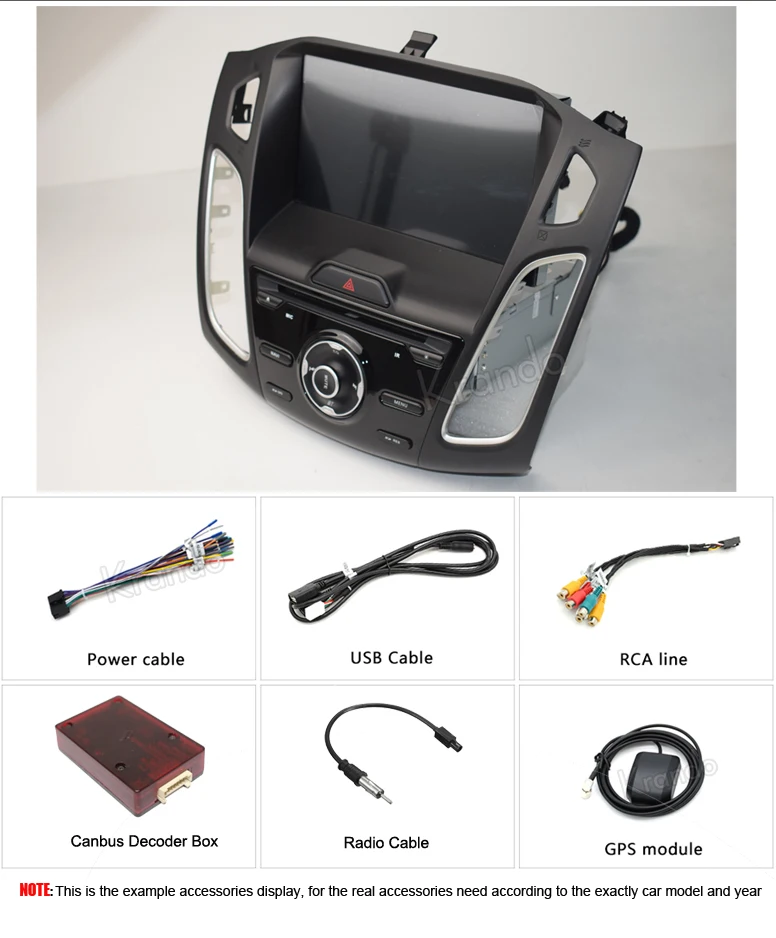 1 支持 4g sim卡车载导航 dvd 播放器为福特焦点 2015   双 din radio