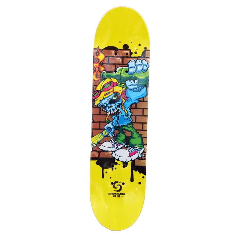 Customized Graphic Top Quality Epoxy Resin Stained Long Board Canadian