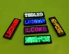 LED Name Tag Business Badge Rechargeable Nametag Card ID with Magnet and Pin