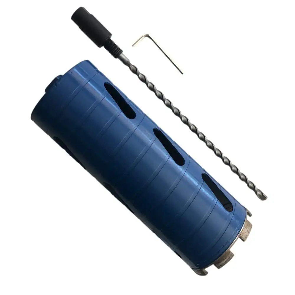 Dry Core Bit for Brick and Concrete Block with Pilot Bit - 3-1/2" Diameter - 5/8"-11 Arbor - #30/40 Diamond
