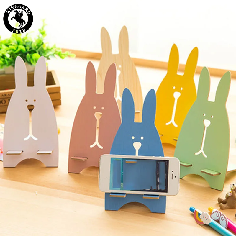 

rabit shape mobile holder wood for iphone