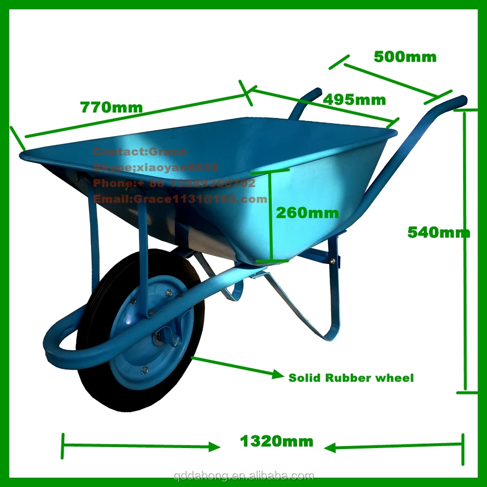 China Cheap Wheel Barrow With Solid Wheel Construction Concrete ...