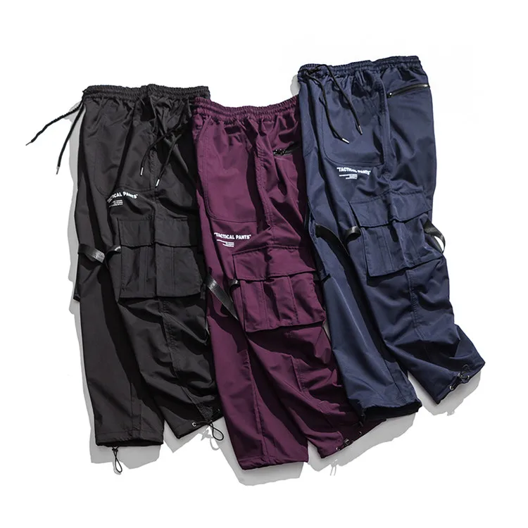 polyester cargo joggers