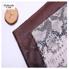 Microfiber suede snake skin stretch painting designs animal pattern fabric for apparel textiles
