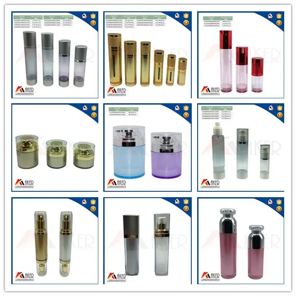factory supply airless 50ml cosmetic bottles for personal care