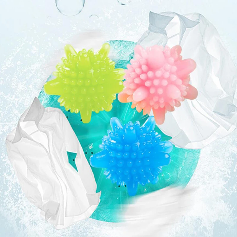 

stock wholesale plastic re-usable & eco friendly 2pcs dryer ball/washing ball/laundry ball magic ball for washing machine