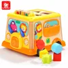 Sixiren Shape paired blocks 1-2 Years Old Sound Wooden Early Educational Kids Toys Car