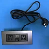 Blue Shark tabletop desktop AU socket with overload switch and USB AU Recessed Mounted Power Socket