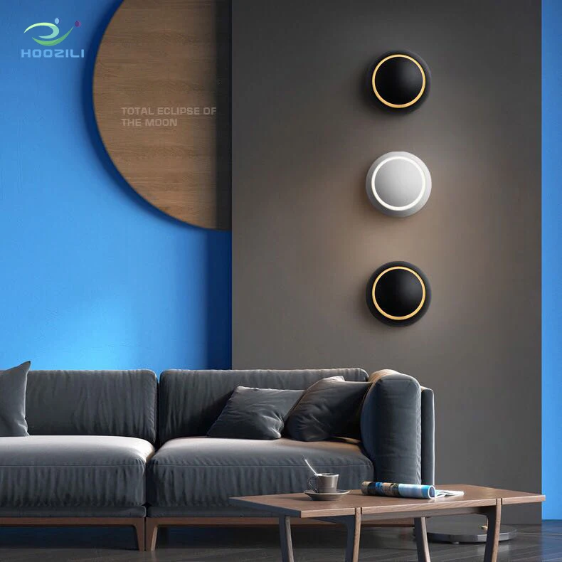 2019 new round 6W bedroom led wall lamp 360 degree rotation adjustable 3000K creative LED Wall lamp